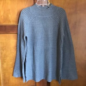 Mock Neck Gray Sweater from Pink Rose